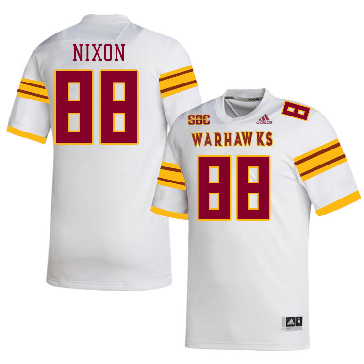 #88 Julian Nixon Louisiana-Monroe Warhawks College Football Jerseys Stitched-White